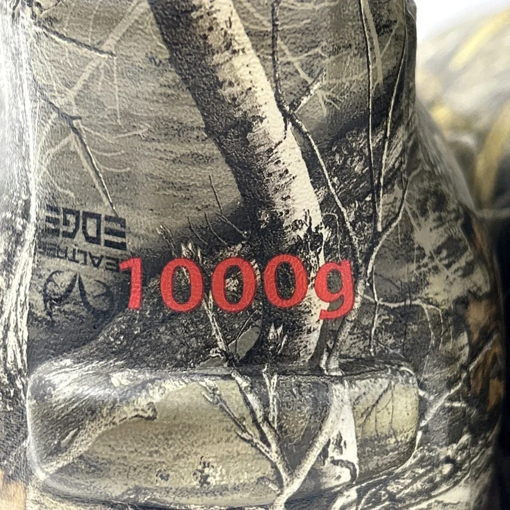 Ducks Unlimited Camo Rubber Hunting Boots Waterproof‎ 1000g 3M Thinsulate Size 7